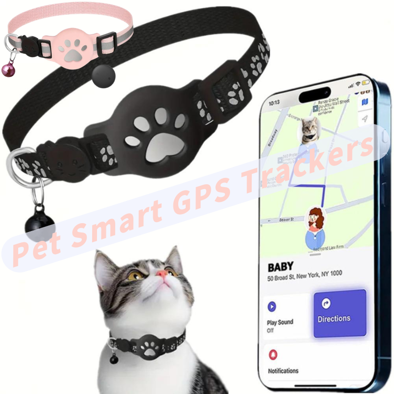 Pet Gps Tracker Collar - Kaybolmaya Karşı Kedi Tasması, Çıkarılabilir Zil,