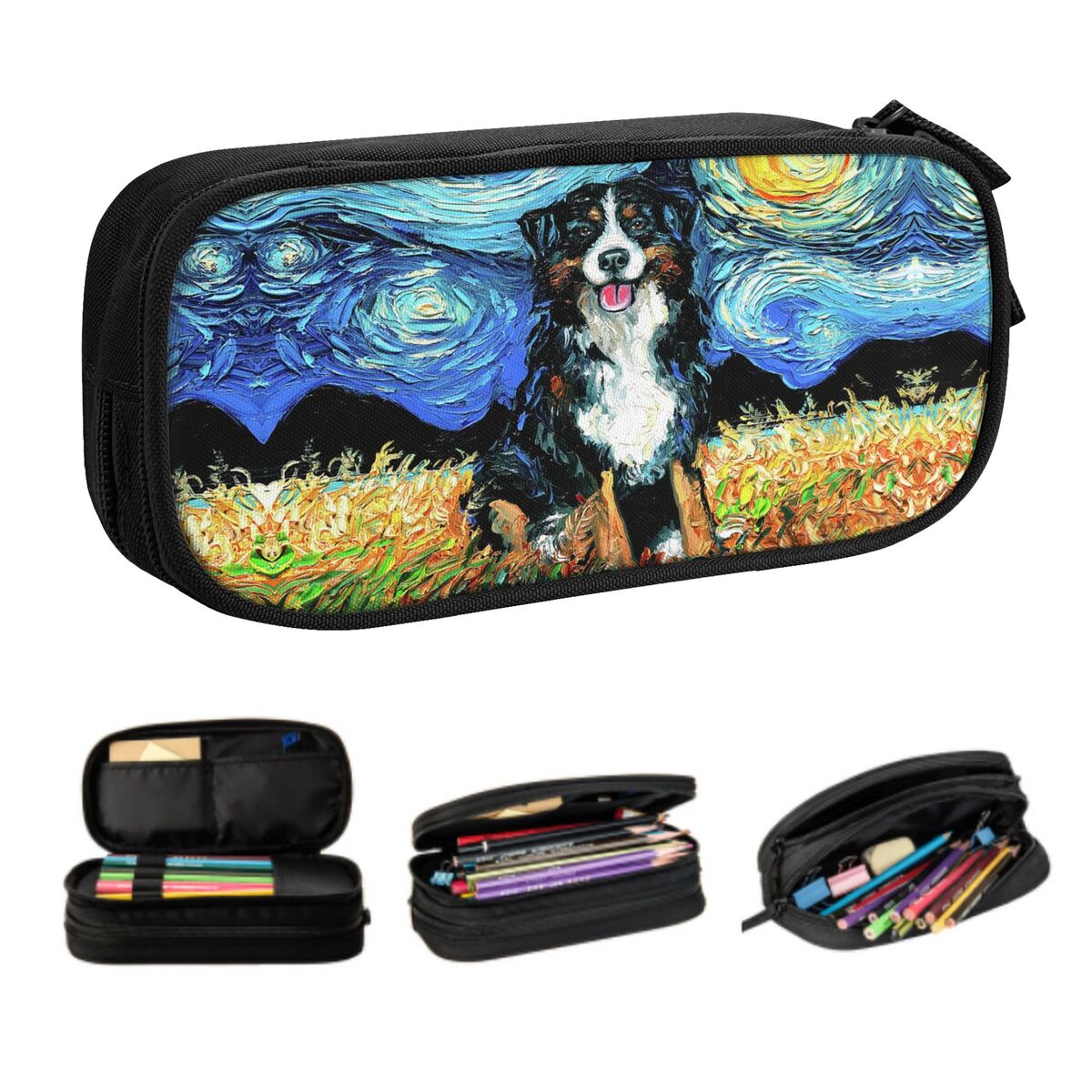Pet X Supplies - Özel Yıldızlı Gece Bernese Dağ Köpeği