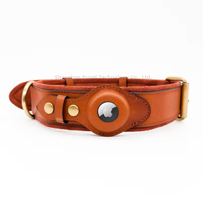 Pet Gps Tracker Collar - Deri köpek tasması Tracker Tutucu ile